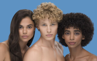 sesja beauty dla Dermedic z udziałem dwóch modelek i modela
