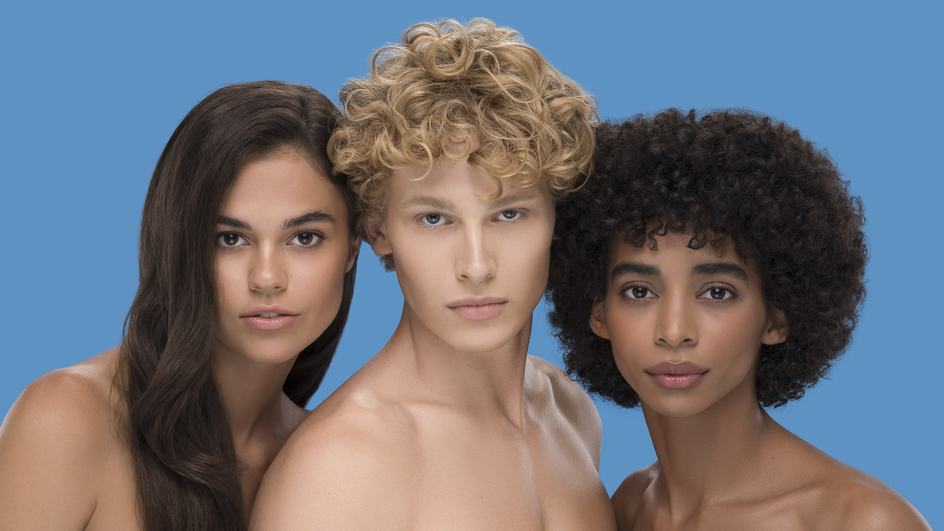 sesja beauty dla Dermedic z udziałem dwóch modelek i modela
